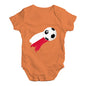 Poland Football Soccer Flag Paint Splat Baby Unisex Baby Grow Bodysuit