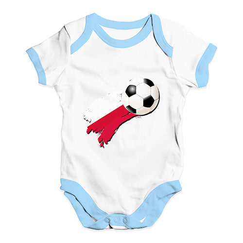 Poland Football Soccer Flag Paint Splat Baby Unisex Baby Grow Bodysuit