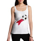 Womens Novelty Tank Top Poland Football Soccer Flag Paint Splat Women's Tank Top Small White