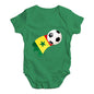 Senegal Football Soccer Flag Paint Splat Baby Unisex Baby Grow Bodysuit