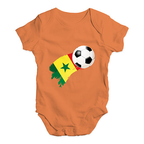 Senegal Football Soccer Flag Paint Splat Baby Unisex Baby Grow Bodysuit