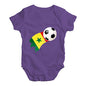 Senegal Football Soccer Flag Paint Splat Baby Unisex Baby Grow Bodysuit