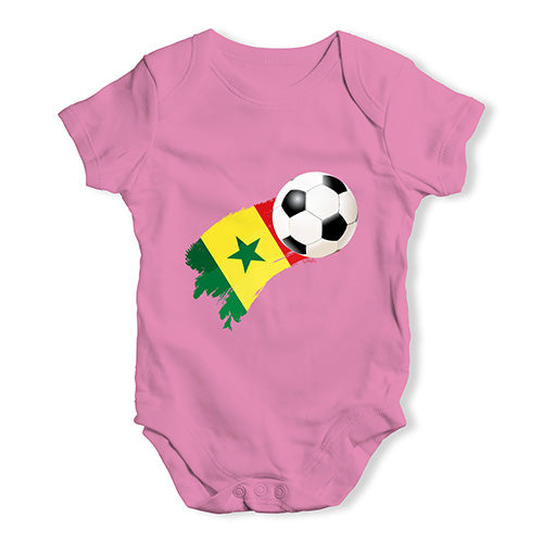 Senegal Football Soccer Flag Paint Splat Baby Unisex Baby Grow Bodysuit