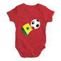 Senegal Football Soccer Flag Paint Splat Baby Unisex Baby Grow Bodysuit