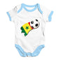 Senegal Football Soccer Flag Paint Splat Baby Unisex Baby Grow Bodysuit