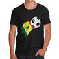 Mens Humor Novelty Graphic Sarcasm Funny T Shirt Senegal Football Soccer Flag Paint Splat Men's T-Shirt X-Large Black