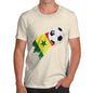 Mens Humor Novelty Graphic Sarcasm Funny T Shirt Senegal Football Soccer Flag Paint Splat Men's T-Shirt Large Natural