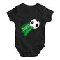 Saudi Arabia Football Soccer Flag Paint Splat Baby Unisex Baby Grow Bodysuit