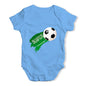 Saudi Arabia Football Soccer Flag Paint Splat Baby Unisex Baby Grow Bodysuit