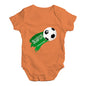 Saudi Arabia Football Soccer Flag Paint Splat Baby Unisex Baby Grow Bodysuit