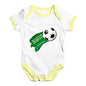 Saudi Arabia Football Soccer Flag Paint Splat Baby Unisex Baby Grow Bodysuit