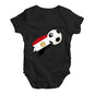 Egypt Football Soccer Flag Paint Splat Baby Unisex Baby Grow Bodysuit