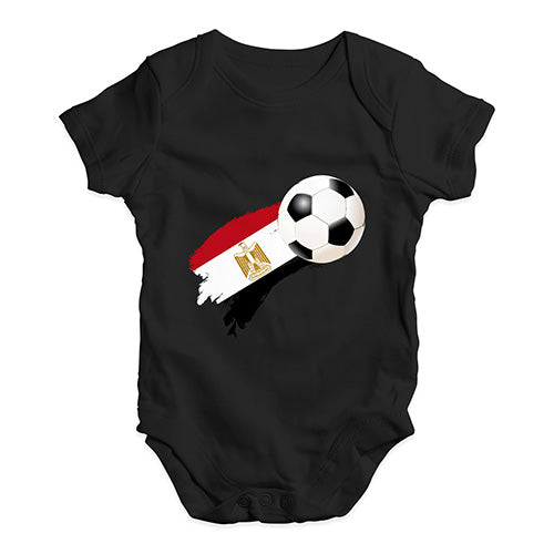 Egypt Football Soccer Flag Paint Splat Baby Unisex Baby Grow Bodysuit