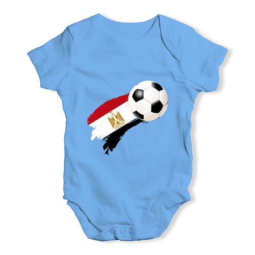 Egypt Football Soccer Flag Paint Splat Baby Unisex Baby Grow Bodysuit