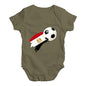 Egypt Football Soccer Flag Paint Splat Baby Unisex Baby Grow Bodysuit