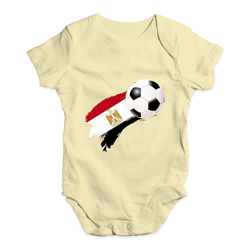 Egypt Football Soccer Flag Paint Splat Baby Unisex Baby Grow Bodysuit