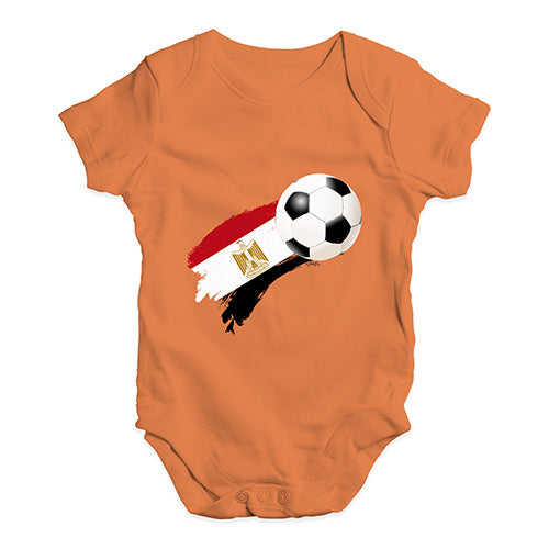 Egypt Football Soccer Flag Paint Splat Baby Unisex Baby Grow Bodysuit