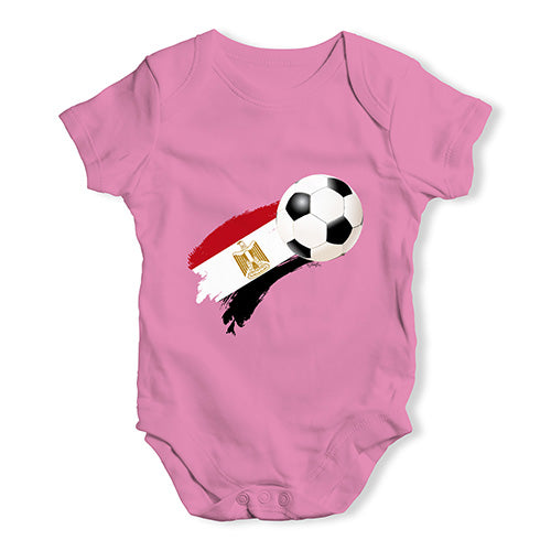 Egypt Football Soccer Flag Paint Splat Baby Unisex Baby Grow Bodysuit