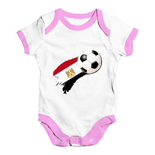 Egypt Football Soccer Flag Paint Splat Baby Unisex Baby Grow Bodysuit