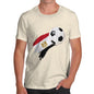 Novelty Tshirts Men Funny Egypt Football Soccer Flag Paint Splat Men's T-Shirt Small Natural