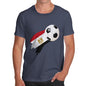 Funny Mens Tshirts Egypt Football Soccer Flag Paint Splat Men's T-Shirt Medium Navy