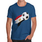 Funny T-Shirts For Men Sarcasm Egypt Football Soccer Flag Paint Splat Men's T-Shirt X-Large Royal Blue