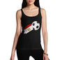 Funny Tank Top For Women Sarcasm Egypt Football Soccer Flag Paint Splat Women's Tank Top X-Large Black