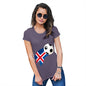 Womens Funny Sarcasm T Shirt Iceland Football Soccer Flag Paint Splat Women's T-Shirt Small Plum