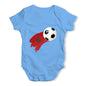 Morocco Football Soccer Flag Paint Splat Baby Unisex Baby Grow Bodysuit