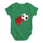 Morocco Football Soccer Flag Paint Splat Baby Unisex Baby Grow Bodysuit