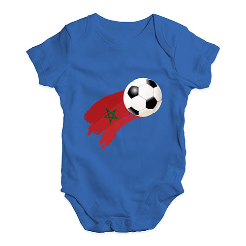 Morocco Football Soccer Flag Paint Splat Baby Unisex Baby Grow Bodysuit