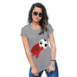 Novelty Tshirts Women Morocco Football Soccer Flag Paint Splat Women's T-Shirt X-Large Light Grey