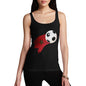 Womens Novelty Tank Top Christmas Morocco Football Soccer Flag Paint Splat Women's Tank Top Small Black