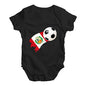 Peru Football Soccer Flag Paint Splat Baby Unisex Baby Grow Bodysuit