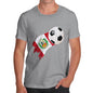 Funny Mens Tshirts Peru Football Soccer Flag Paint Splat Men's T-Shirt Small Light Grey