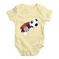 Serbia Football Soccer Flag Paint Splat Baby Unisex Baby Grow Bodysuit