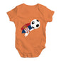 Serbia Football Soccer Flag Paint Splat Baby Unisex Baby Grow Bodysuit