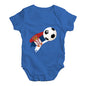 Serbia Football Soccer Flag Paint Splat Baby Unisex Baby Grow Bodysuit