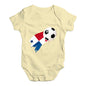 Panama Football Soccer Flag Paint Splat Baby Unisex Baby Grow Bodysuit