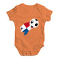 Panama Football Soccer Flag Paint Splat Baby Unisex Baby Grow Bodysuit