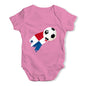 Panama Football Soccer Flag Paint Splat Baby Unisex Baby Grow Bodysuit