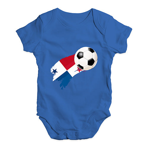 Panama Football Soccer Flag Paint Splat Baby Unisex Baby Grow Bodysuit