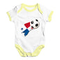 Panama Football Soccer Flag Paint Splat Baby Unisex Baby Grow Bodysuit