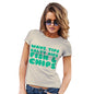 Womens Funny Sarcasm T Shirt Wave Tips Salty Dips Women's T-Shirt Small Natural