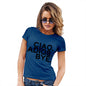 Funny Tshirts For Women Ciao Adios Bye Women's T-Shirt Large Royal Blue