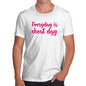 Funny Tee Shirts For Men Everyday Is Cheat Day Men's T-Shirt Medium White