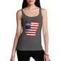 Women Funny Sarcasm Tank Top Greetings From Arkansas USA Flag Women's Tank Top Medium Dark Grey