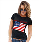 Funny T-Shirts For Women Sarcasm Greetings From Colorado USA Flag Women's T-Shirt Medium Black