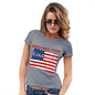 Funny T-Shirts For Women Sarcasm Greetings From Colorado USA Flag Women's T-Shirt X-Large Light Grey