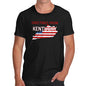 Funny Tee Shirts For Men Greetings From Kentucky USA Flag Men's T-Shirt Small Black